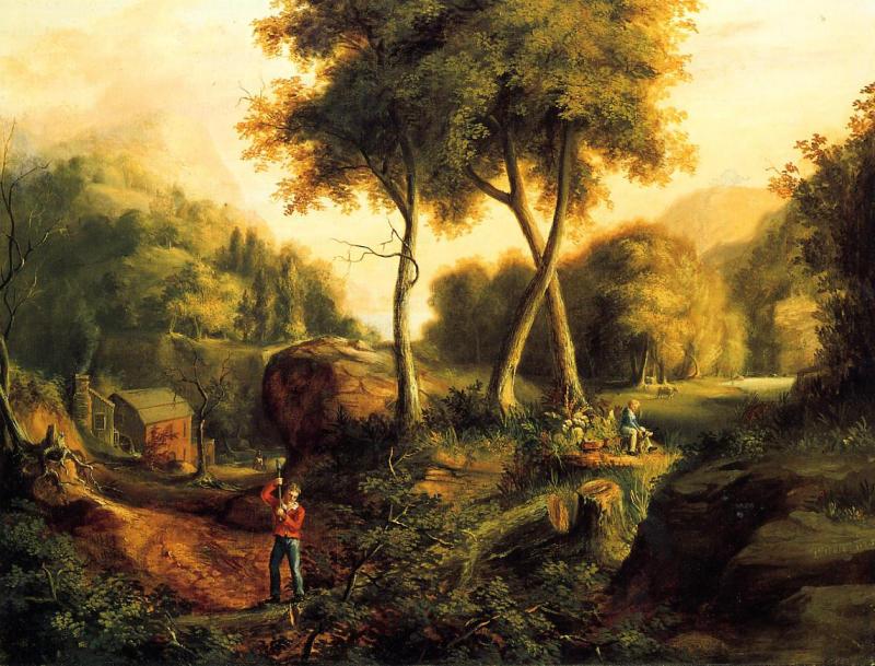 Thomas Cole Landscape1825 oil painting picture